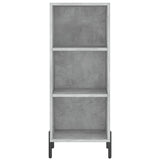 Highboard Concrete Grey 34,5x34x180 cm Engineered Wood 3198989
