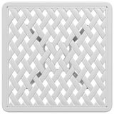 Garden Table White 53x53x53 cm Cast Aluminium 4002821