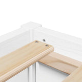 Bed Frame without Mattress White 100x200 cm Solid Wood Pine 846829