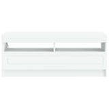 LED TV Cabinet White Engineered Wood 897865
