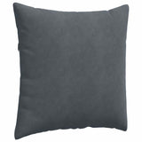 Sofa Pillows 2 pcs Dark Grey 80 x 80 cm Corduroy Fabric 42014058