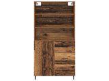 Highboard with Drawer 2 pcs Old Wood Engineered Wood 3415816
