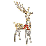 Reindeer Pull Sleigh LOVIISA 450 LEDs Warm White 42049667