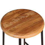 Bar Stools 2 pcs Solid Teak Wood 243459