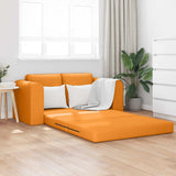 Sofa Bed Dark yellow 148 x 71 x 83 cm Fabric 4106681
