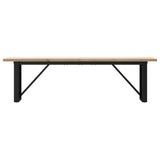 Coffee Table O-Frame 160x40x45.5 cm Solid Wood Pine and Steel 3282734