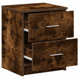 Bedside Cabinets 2 pcs with 2 Drawers Smoked Oak 40x36x50 cm 858794