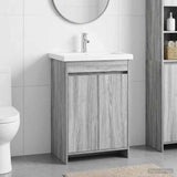 Bathroom Furniture Set Grey Sonoma 81 x 40 x 84.5 cm 3404287