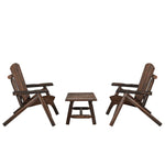 ZNTS 3 Piece Garden Lounge Set Solid Wood Spruce 3185516