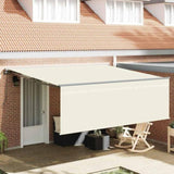 Retractable Awning Manual Cream 400 x 300 cm Fabric 3330494