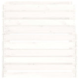 Composter White 80x80x78 cm Solid Wood Pine 822188