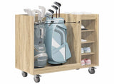 Golf Cabinet with Wheel Plain Sonoma Oak 90 x 45 x 98 cm 899465