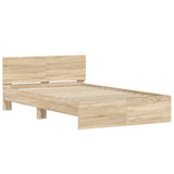 Bed Frame without Mattress Sonoma Oak 120x200 cm 3207492
