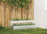 Garden Planter Silver 100 x 60 x 45 cm Stainless Steel 865873