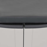 Outdoor Storage Cabinet Grey and Black 65x37x85 cm PP 364199