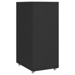 ZNTS Mobile File Cabinet Black 28x41x69 cm Metal 335914