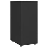 Mobile File Cabinet Black 28x41x69 cm Metal 335918