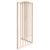 Dog Gate Foldable 3 Panels 150 cm Poplar Wood 352206