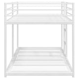 Bunk Bed without Mattress White 75x190 cm Steel 4019881