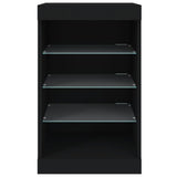 Sideboard with LED Lights Black 41x37x67 cm 836722