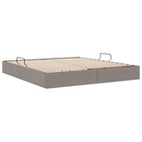 Storage Bed with Mattress Taupe 160 x 200 cm Fabric 3370025