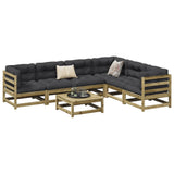 7 Piece Garden Sofa Set Impregnated Wood Pine 3299466