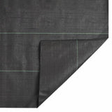 ZNTS Weed Membrane Black 2x25 m PP 4005229