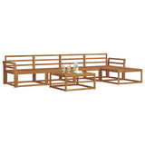 Outdoor Sofa Set 6 pcs Natural Solid Acacia Wood 3367472