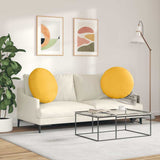 Seat Cushions 2 pcs Light Yellow 80 cm Corduroy Fabric 42014266