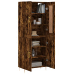 Highboard Smoked Oak 69.5x34x180 cm Engineered Wood 3199550