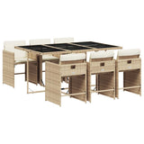 Garden Dining Set Beige, Cream white, Black 3211090