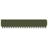 Lawn Edging 10 pcs 103 x 20 cm Steel Olive Green 8008478