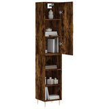 Highboard Smoked Oak 34.5x34x180 cm Engineered Wood 3198974