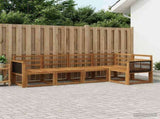 Outdoor Sofa Set 5 pcs Natural Solid Acacia Wood 3385210