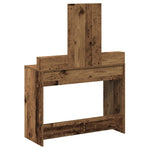 ZNTS Dressing Table with Drawers Old Wood 100x41x140 cm 865152