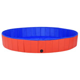 Foldable Dog Swimming Pool Red 200x30 cm PVC 92600