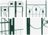 Garden Arch with Lock Green 203 x 50 x 218 cm 42021347