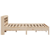 Bed Frame without Mattress 150x200 cm King Size Solid Wood Pine 3306885