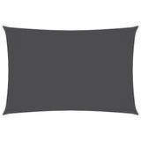 Sunshade Sail Oxford Fabric Rectangular 6x8 m Anthracite 135113