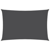 Sunshade Sail Oxford Fabric Rectangular 6x8 m Anthracite 135113