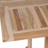 7 Piece Folding Outdoor Dining Set Solid Teak Wood 44661