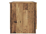 Desk with Shelf Old Wood 142.5 x 50 x 75 cm Engineered Wood 3414646