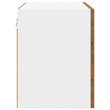 Hanging Cabinet 2 pcs Old Wood and White 50 x 31 x 40 cm 884159
