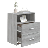 Bed Cabinet Grey Sonoma 50x32x60 cm 815860