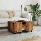 Coffee Table Old Wood 60x60x38 cm Engineered Wood 856548