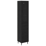 Highboard Black Oak 34.5 x 34 x 180 cm Engineered Wood 3416240