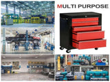 5-Drawer Tool Chest, Lockable Steel Tool Storage Cabinet with Wheels and Handle Tool Box for Garage, T3398P344243