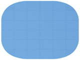 Pool Ground Mat 36 pcs 350 cm Round EVA Foam Blue 42042641