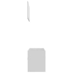 2 Piece Bathroom Furniture Set White Engineered Wood 804800