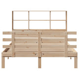 Bookcase Bed without Mattress 160x200cm Solid Wood Pine 3322761